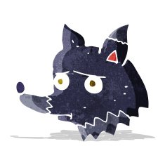 cartoon unhappy dog
