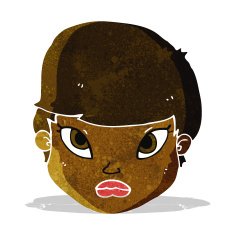 cartoon serious face N2