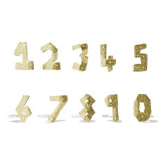 cartoon wooden numbers