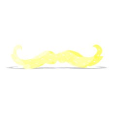 cartoon mustache symbol