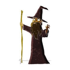 cartoon spooky wizard