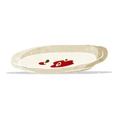 cartoon empty plate N5