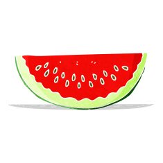 Cartoon Watermelon Slice N11