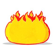 cartoon fire border