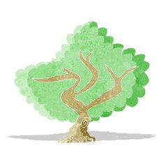 Cartoon Tree N140