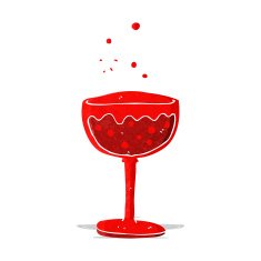 cartoon sparkling cocktail