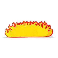 cartoon fire border N4