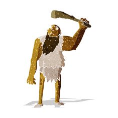 cartoon neanderthal N2