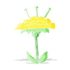 cartoon flower N131