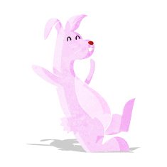 cartoon pink bunny N2