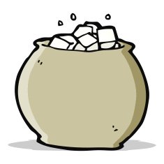 cartoon bowl of sugar