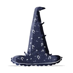 cartoon spooky witch hat N2