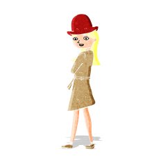 Cartoon Female Spy N9