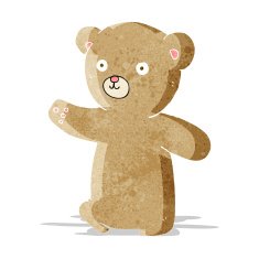 cartoon teddy bear N127