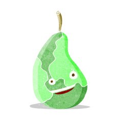 cartoon happy pear N7