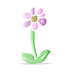 cartoon flower symbol N4