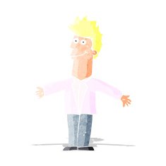 cartoon happy man N62