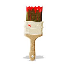cartoon paint brush N29
