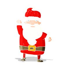 cartoon angry santa claus N2