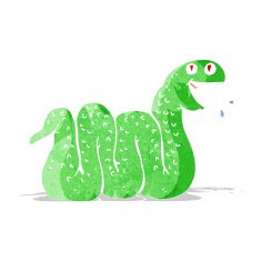 Cartoon Snake N120