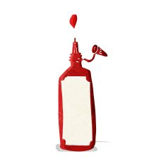 Cartoon Ketchup Bottle N14