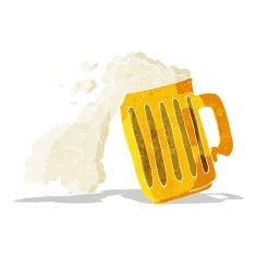 cartoon mug of beer N4