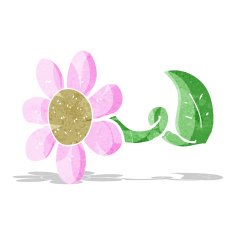cartoon flower N137