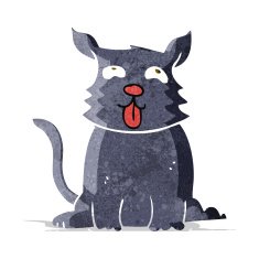 cartoon happy dog N12