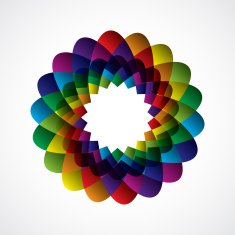 abstract colorful floral pattern background