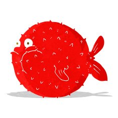 Cartoon Puffer Fish N12