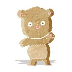 cartoon teddy bear N129