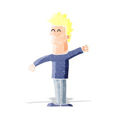 cartoon stressed man N16