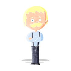 Cartoon Man With Mustache N24