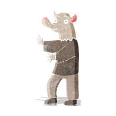 Cartoon Werewolf N16