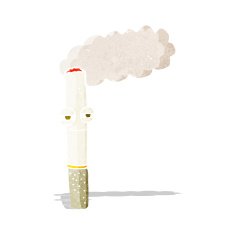 cartoon happy cigarette