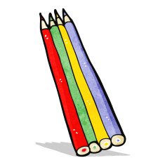 Cartoon Colored Pencils N2