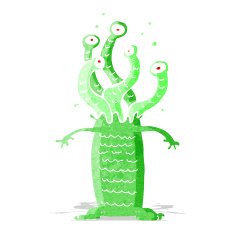 Cartoon monster N73