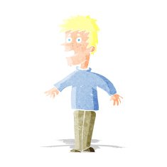 cartoon happy boy N34