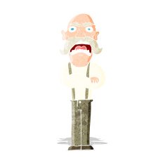 cartoon shocked old man N7