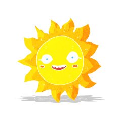 cartoon happy sun N2