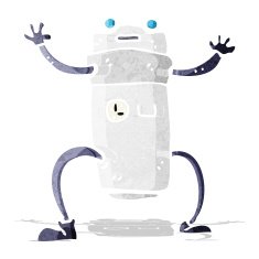 Cartoon Robot N107