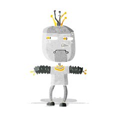 Cartoon Robot N108