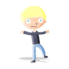 cartoon happy boy N35