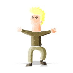 cartoon stressed out man N6