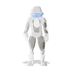 Cartoon Astronaut N36