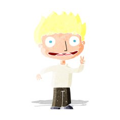 cartoon happy boy N36