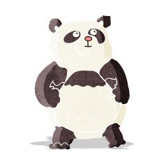 Cartoon Panda N11