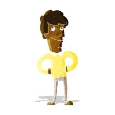 cartoon happy man N67