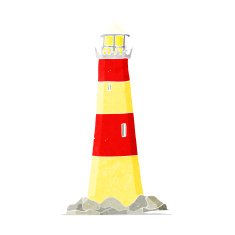 cartoon light house N3