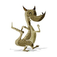 cartoon happy dragon N2